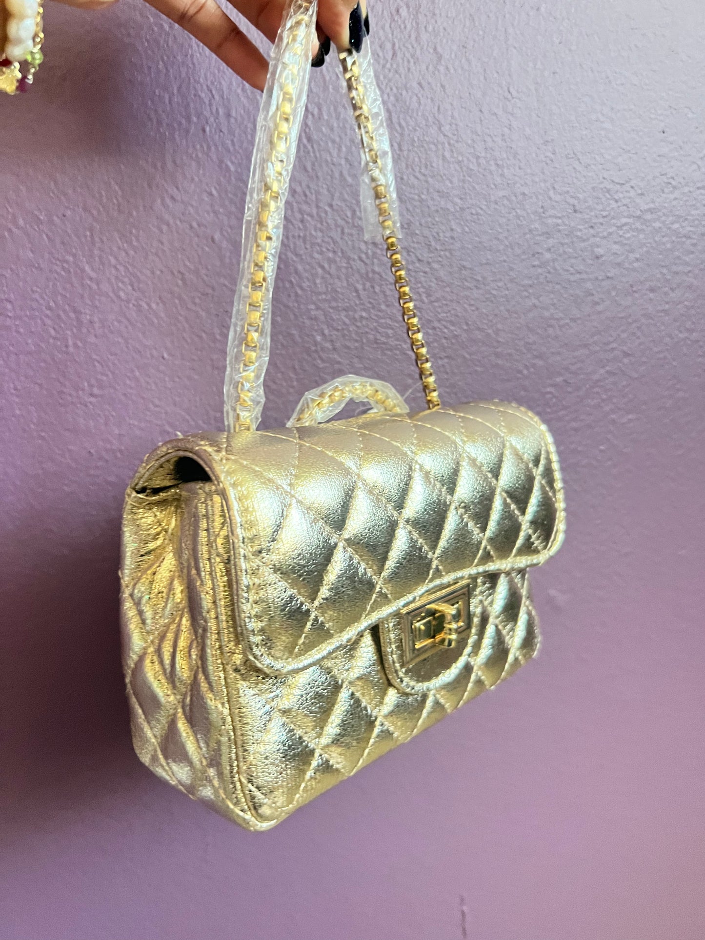 Gold Crossbody bag